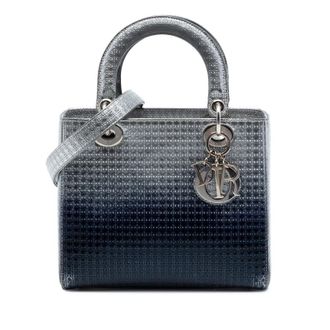 Dior Pre-owned Dior Medium Ombre Metallic Patent Microcannage Lady Dior Ladies 24Q5CVVX1P6DY2KR