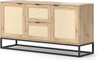 Vicco Aparador Natal, Marr&oacute;n, 140 X 72.5 Cm Con 2 Puertas Y 2 Cajones, Vicco