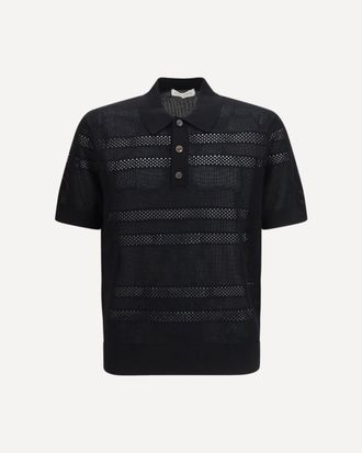 Dries Van Noten Polo in mesh Man XL