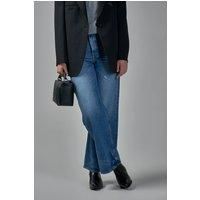 Acne Studios Regular Fit High Waist Wide Leg Jeans