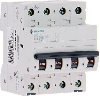 SIEMENS Interruptor Autom&aacute;tico 4 Polos 10a C Curva Siemens Ingenuity For Life 5sl6
