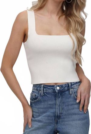 525 america Eva Square Neck Tank Top In Chalk