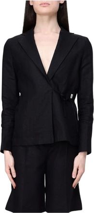 Colmar Linnen blazer - Dames - Sport - Zwart - Maat: L Linnen