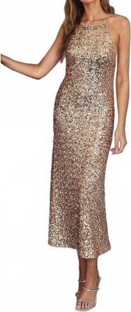 Dress Forum Abby Sequin Dress In Gold
