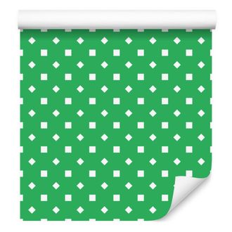 OEM Carta Da Parati A Pois Verdi, Verde Brillante Per Soggiorno E Camera Da Letto, 50x1000 Cm