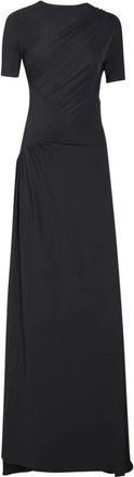 Givenchy Ruched Jersey Maxi Dress - Dames - Avondkleed - Zwart - XS - Kleedjes