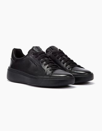 Cole Haan Mens Cole Haan Grandpr&oslash; Topspin Leather Mens Black Trainers - Size: UK 9.5 / eu 43.5 / us 10.5