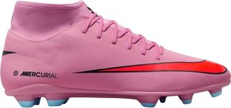 Nike Unisex Mercurial Superfly 10 voetbalschoenen voor volwassenen, voor harde ondergrond (Roze/Zwart)