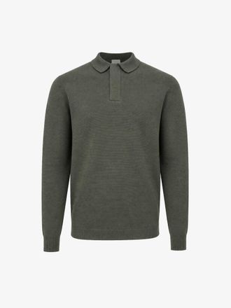 Gentiluomo Longsleeve Polo Zip | Groen