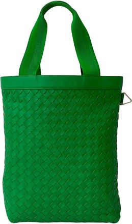 Bottega Veneta Green Leather Tote Bag (Pre-Owned)