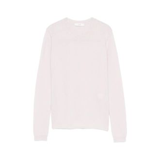 Co Cashmere Knitwear, female, Pink, Size: XS Crewneck Sweater in Cashmere Silk