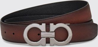 Ferragamo Cintura reversibile in pelle a grana