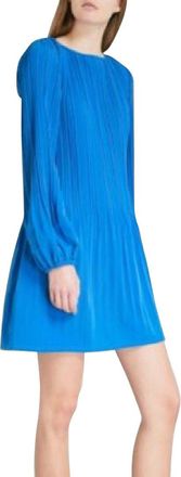 Maje Womens A-line Polyester Long Sleeve Pleated Dress (2)