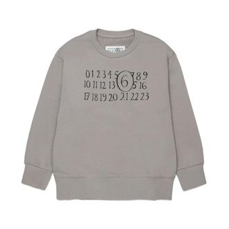 Maison Margiela Kids Sweatshirts, male, Gray, 14 Y, Jumper