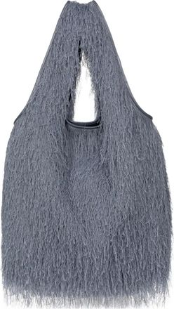 Dries Van Noten fringed tote bag - women - Polyester - One Size - Grey