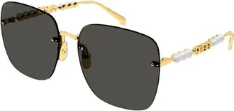 Gucci Grey Square Ladies Sunglasses GG1923SA 001 63