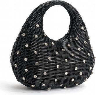 Emm Kuo Womens Hudson Top-Handle Basket Bag In Black