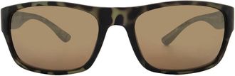 Body Glove BGSPT 2002 Gold Rectangular Unisex Sunglasses 10263819.CGR GRNGLD