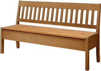 Maison Belfort home24 Maison Belfort Sitzbank Boston Massivholz Kiefer Laugenfarbig 169x93x46 cm (BxHxT) Landhaus