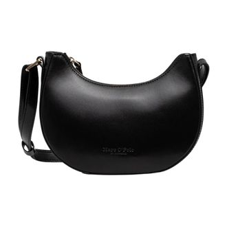 Marc O'Polo Tassen, Dames, Zwart, ONE Size, Katoen, Kleine Crossbody Tas met Rits
