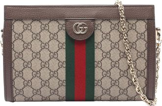 Gucci Pre-owned Gucci Medium GG Supreme Ophidia Web Chain Crossbody Ladies OBSR1QXUC8WA4POZ