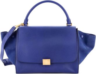 Celine Trapeze Bag Leather Medium satchel - Blauw