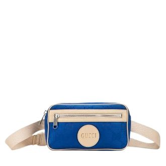 Gucci Pre-owned Belt Bags, female, Blue, Size: ONE SIZE Pre-owned Off The Grid GG Nylon belt bag