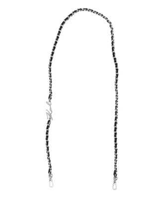 Karl Lagerfeld K/Signature chain strap - women - Polyurethane - One Size - Black