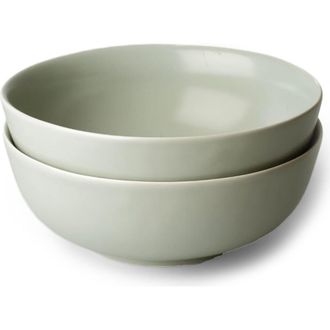 Fable Interiors The Ramen Set of 2 Bowls in Beachgrass Green at Nordstrom