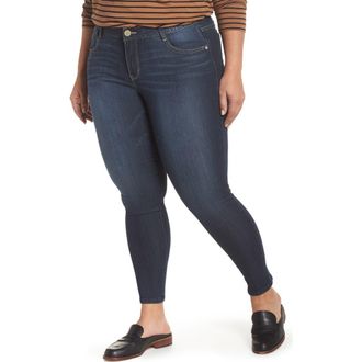 Wit & Wisdom AbSolution Stretch Skinny Jeans in Indigo at Nordstrom Rack, Size 24W