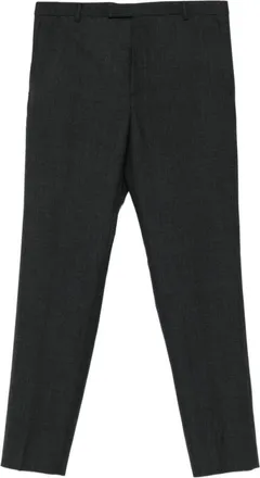 Gucci Black Embroidery Wool Pants