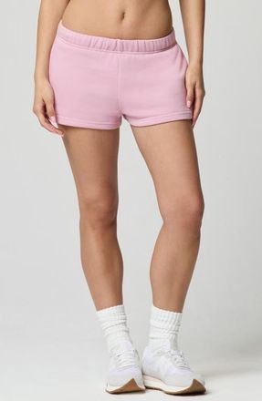 Florence By Mills Cozy Crush Sweat Shorts in Dawn Pink at Nordstrom, Size Xx-Small