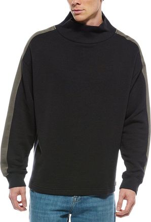 Rag & Bone Mixed Media Mock Neck Sweatshirt