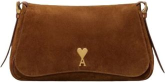 Ami Paname Paname Schoudertas - Dames - Schoudertassen - Bruin - ONE Size - Leer - Tassen