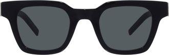 Saint Laurent Black Square Unisex Sunglasses SL M157 001 47