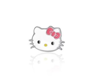 Hello Kitty Stainless Steel Cartilage Stud in White at Nordstrom