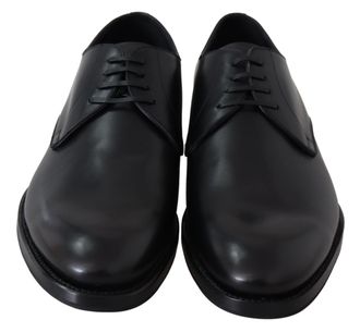 Dolce & Gabbana Mens Black Leather Sartoria Hand Made Shoes