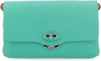 Zanellato Daily Lettera Tas - Dames - Schoudertassen - Groen - ONE Size - Leer - Tassen