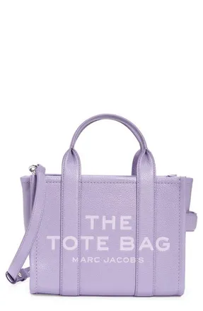 Marc Jacobs The Leather Small Tote Bag in Lavender at Nordstrom