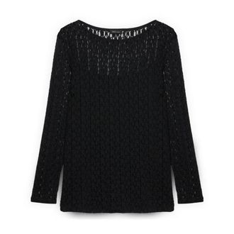 Fiorella Rubino Dames, Tops, Zwart, Maat: XL Jersey