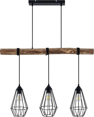 Lindby Lámpara de techo de Madera Marrón