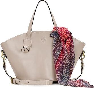 Patricia Nash Corallina Crossbody W/ Greek Ombre Scarf Cross Body Womens Handbags Chalk White, Faux Suede/Leather/Viscose