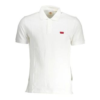 Levi's Polo Shirts, male, White, Size: 2XL Slim Short Sleeve Polo