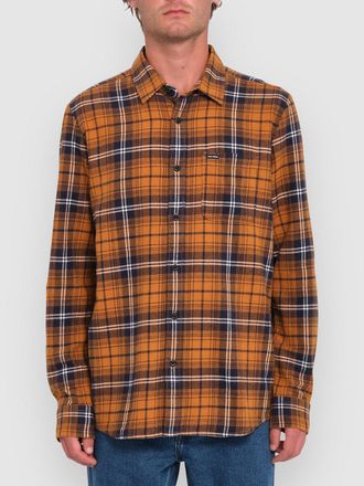Volcom Caden Plaid Camisa marr&oacute;n