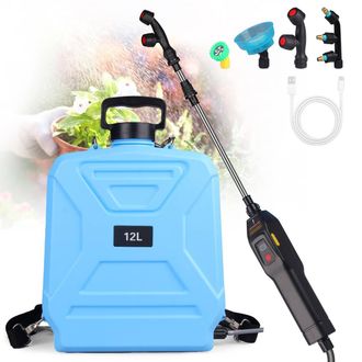 OEM Pulverizador El&eacute;ctrico, Pulverizador De Jard&iacute;n Con 4 Boquillas, Lanza Retr&aacute;ctil, Pulverizador De Jard&iacute;n Recargable Por Usb Con Correa Para El Hombro, 