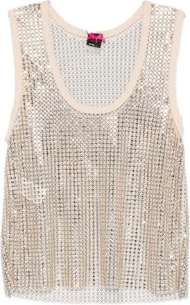 Pinko Mouwloze Tops - Dames - Tops zonder mouwen - Geel - M - Tops