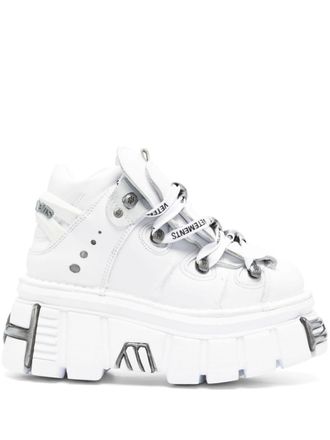 VETEMENTS x New Rock sneakers met plateauzool - Wit