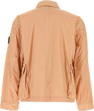 Stone Island Nylon Overshirt Jacket - Pink