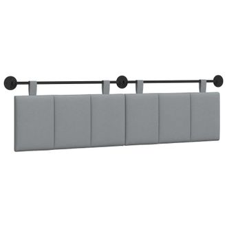 vidaXL Cabecero Colgante Gris Claro Tela Vidaxl