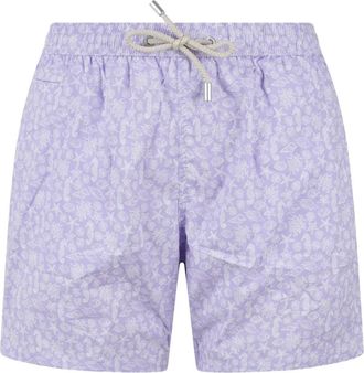 MC2 Saint Barth Costume da bagno a fiori - Viola